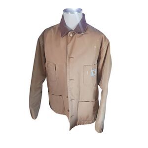 Vintage carhartt Blanket lined Chore coat brown medium Detroit